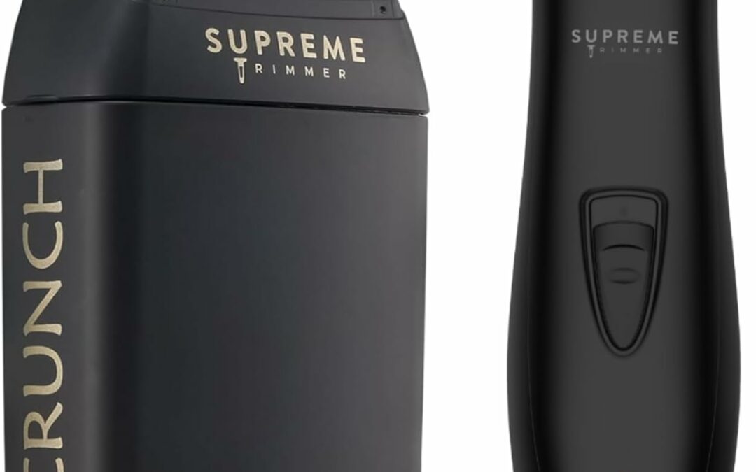 Supreme Trimmer 2-in-1 T-Shaper Trimmer & Crunch Foil Shaver | STF602 Electric Razor & ST5206 DLC Beard Trimmer Barber Haircut Kit | Black