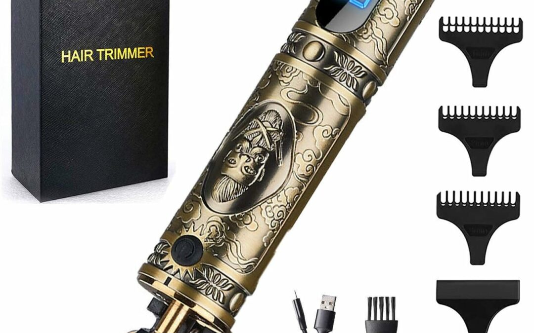 RESUXI Hair Clippers for Men Hair Trimmer for Barbers,Professional Cordless T Blade Trimmer, Beard Edger Liners for Men,Barber Shavers for Hair Cutting,Gold Knight Close-Cutting Hair Machine