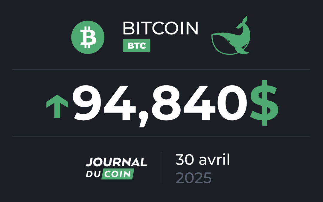 Bitcoin le 30 avril – Les whales ont le même comportement que lors du bull run de 2021